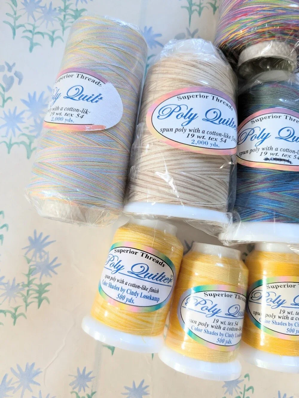 Group of 10 Superior Threads Poly Quilter Cotton Thread NEW Sewing Embroidery